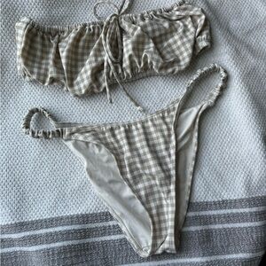 Kendall & Kylie Cream White Bandeau Intimates